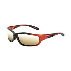 Radians 2812 Safety Glasses, Infinity, Gold Mirror Lens, Orange-Black Frame
