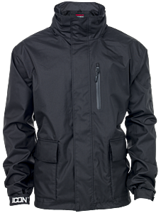 Tingley J24113.Sm Icon Elastic Cuffs, Hood In Collar, Attachment Points For Liners, Black, Size: Small