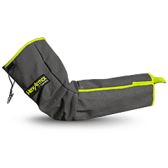 Hexarmor As019S-L Sleeve Protective 19" Gray/Hi-Vis Yellow, Size Large