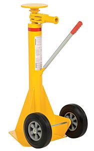 Vestil Lo-J-125 Steel Trailer Stabilizing Ratchet Jack 27-1/4" X 17-5/8" X 39" 125,000 Lb. Capacity, Yellow