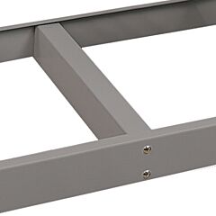 Lyon Dd72070 Rivet Rack Replacement Center Support - 12" Deep, Color: Dove Gray
