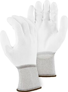 Majestic 3433A Polyurethane Palm Coated Gloves On Knit Polyester Liner