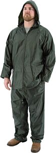 Majestic 71-2000 2-Piece Hooded Waterproof Rain Suit, Size Medium