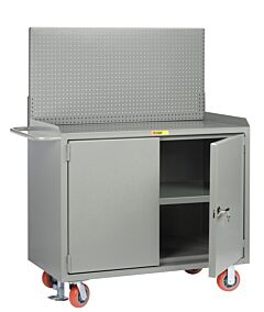 Little Giant Mb3-2D-2448Flpb Mobile Bench Cabinets With Locking Doors, 41"H X 24"D X 48"W, 3600 Lb Capacity