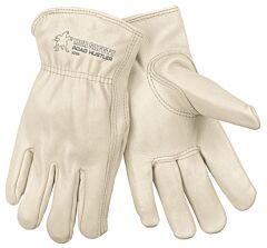 Mcr Safety 3200L Gloves, Road Hustler Premium Grain Leather Driver, Rolled Leather Hem, Size Large, Pack Of 12 Pairs