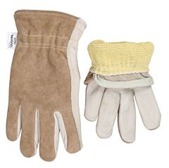 Mcr Safety 3204Kxxl Driver Gloves Cow Grain Split Back Kevlar Lined Xxl Br