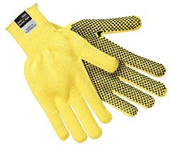 Mcr Safety 9365 Gloves, 7 Gauge, Regular Weight, Pvc Dots 1-Side