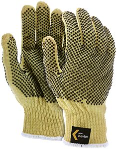 Mcr Safety 9366Xs Gloves 7 Gauge, Pvc Dots 2 Sides, Regular Weight, Ansi Cut A3, Abrasion 2, Dexterity 5, Size X-Small