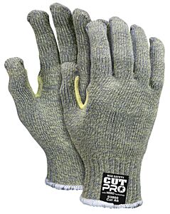 Mcr Safety 93860M Gloves, Cut Pro Hero A6, 7 Gauge, Regular Weight, Kevlar/Stainless/Nylon Shell, Ansi Cut Level A6, Abrasion 3, Heat 3, Dexterity 5, Size Medium