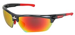 Mcr Safety Dm131Rdc Safety Glasses, Dominator Dm3 Gun Metal Fire, Max36