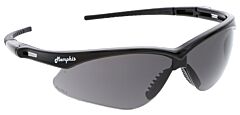 Mcr Safety Mp112Pf Safety Glasses, Memphis Mp1 Black Frame, Gray Max6 Lens