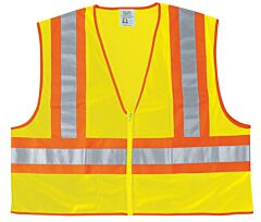 Mcr Safety Wccl2Lx2 Luminator Class 2 Two-Tone Mesh Safety Vest, 2X-Large
