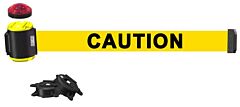 Banner Stakes Mh1501L 15' Magnetic Wall Mount With Light Kit- Yellow "Caution" Banner