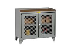 Little Giant Mhp3-Ll-2D-2448 Counter Height Bench Cabinet With Welded Center Shelf, 41"H X 24"D X 48"W, 2000 Lb Capacity