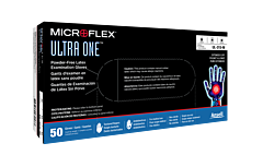 Microflex? Ultra One? Ul-315 Latex Gloves, Powder Free Extended Cuff, Box Of 50 Gloves