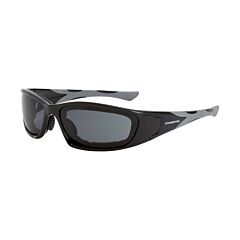 Crossfire 2461-Af Safety Glasses, Mp7, Smoke Anti-Fog Lens, Shiny Black