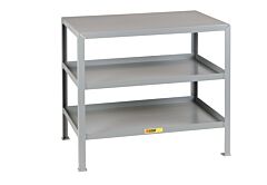 Little Giant Mt3048-3 Multi-Shelf Machine Table, 32.5"H X 30"D X 48"W, 2000 Lb Capacity