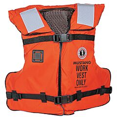 Mustang Survival Mv3192-2-0-216 Work Vest Pfd Universal Orange