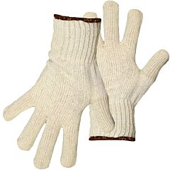 Boss 1Jc1200X Medium-Weight Seamless Knit Cotton Gloves, Natural, Size X-Large