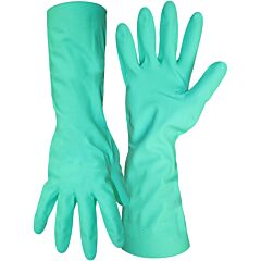Boss 1Uh1722 Unsupported Nitrile, Unlined With Raised Diamond Grip, 22 Mil, Green