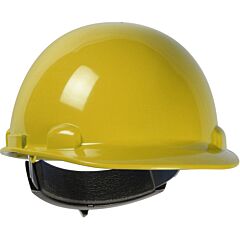 Dynamic 280-Hp341R-02 Cap Style Smooth Dome Hard Hat With Hdpe Shell, 4-Point Suspension And Wheel-Ratchet Adjustment, Yellow