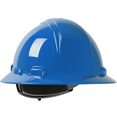 Dynamic 280-Hp641R-17 Full Brim Hard Hat With Hdpe Shell, 4-Point Suspension And Wheel Ratchet Adjustment, Royal