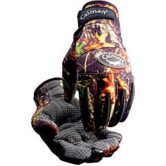 Caiman 2911-6 Synthetic Leather Silicone Grip Palm With Camouflage Print Fleece Back And Heatrac Insulation, Camouflage, Size X-Large