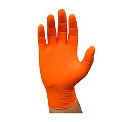 West Chester 2940 7 Mil Industrial Grade Powder Free Nitrile Disposable Gloves Orange