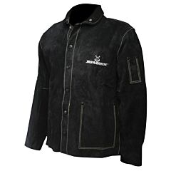 Caiman 3029-4 30" Black Boarhide Coat Jacket, Black, Size Medium