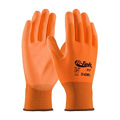 Pip 33-425Or G-Tek Gp, Hv Orange 13G Polyester Shell, Hv Org Pu Coated Smooth Grip, Class A2