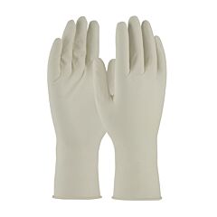 Qrp 910Sc Single Use Class 100 Cleanroom Latex Gloves With Fully Textured Grip, 12", White