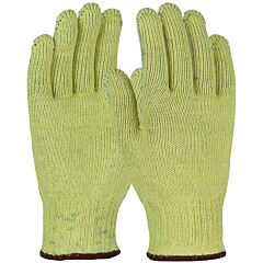 Kut Gard Mata501 Seamless Knit Ata? Aramid Blended Gloves With Cotton/Polyester Plating, Heavy-Weight, Yellow, Class A7