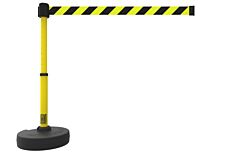 Banner Stakes Pl4091 Plus Barrier Set, Yellow/Black Diagonal Stripe
