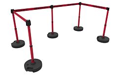 Banner Stakes Pl4596 Plus Barrier Set X5, Red "Danger High Voltage Keep Out"