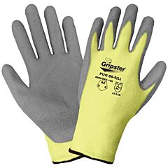 Global Glove Gripster Pug-88 Aramid Fiber And Spandex Blend Polyurethane Coated Palm Cut Resistant Gloves, Cut Level A2