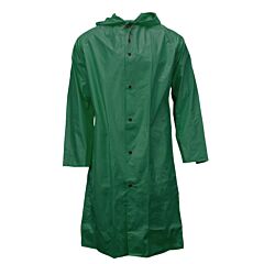 Neese 35Ac Coat With Attached Hood, Chem Shield, Green, Size Medium