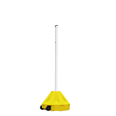 Plasticade Rap18Y-60Pk-Kit Roll-A-Post 18 With 60" L Post, Blue Base/Black Post