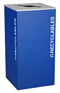 Ex-Cell Rc-Kd36-R Ryx Square Recyclables, Steel, 36 Gal. Royal Texture