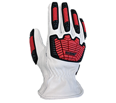 Task Gloves Rd2010-2Xl Premium Grain Goatskin Driver Gloves, Hdpe Blended Lined Ansi Cut A6, With Tpr Back, Size 2X-Large