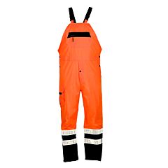 Kishigo Rwb107 Premium Black Series Rainwear Bib, Orange, Size Large/X-Large