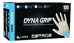 Sas Safety 650-1005 Dyna Grip Powder-Free Exam Grade Latex Gloves, Size 2X-Large