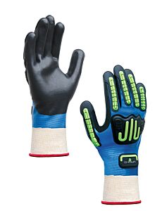 Showa Best 377Ipm-07 Impact Gloves En388 Abrasion Resistant Nitrile, Size Medium