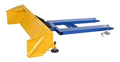 Vestil Spb-Vp-848-72 Steel Fork Mount Snow Pusher 72" Blade Blue/Yellow