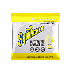 Sqwincher 159016040 Powder Packs, Lemonade, 23.83 Oz, Yields 2.5 Gal