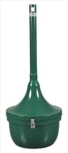 Ex-Cell Srs-1 Hgr Cigarette Recp., Steel, 4.5 Gal. Hunter Green Gloss