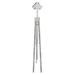 Plasticade Ss100 Tripod Sign Stand, Gray