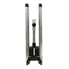 Plasticade Ss340A Compact Double Spring Sign Stand For Roll-Up Signs, Gray