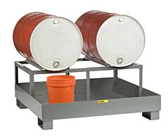 Little Giant Sst-5151-2D Spill Control Platform W/Drum Rack, 51X51X22, 1600 Lb Capacity