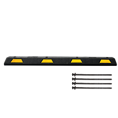 Plasticade Stn-6Yasphalt Parking Stop 6' For Asphalt, Black
