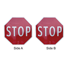 Plasticade Ststp-18Abship Stop/Stop Sign, Engineer Grade Sheeting